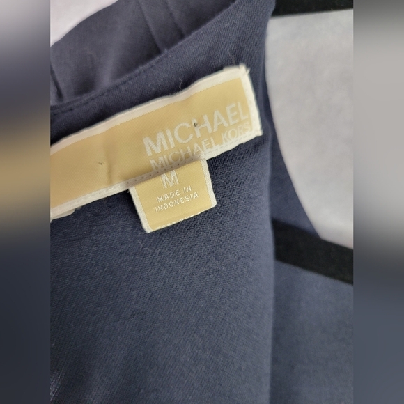 Michael Kors Long sleeve Navy Blue thick material office Career Women's dress M - Picture 7 of 11